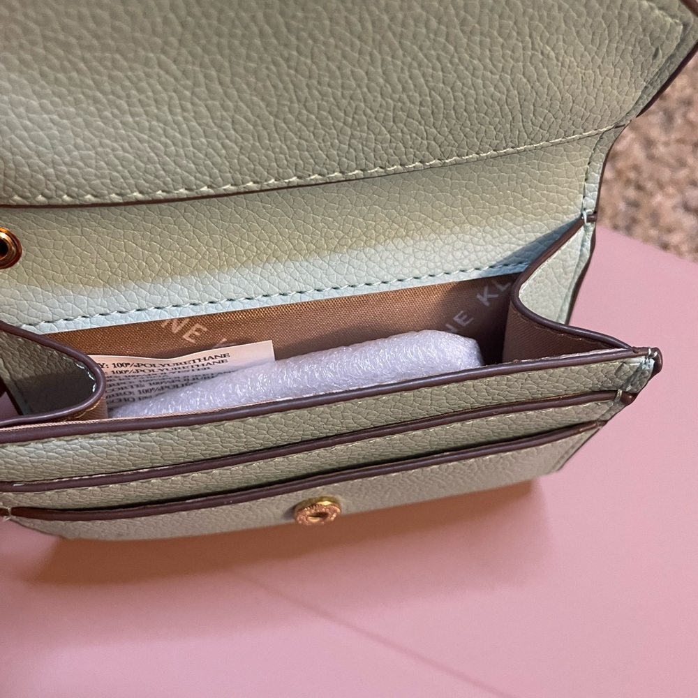 Ann Klein mini purse Gold - stone grey and blue - Picture 4 of 5